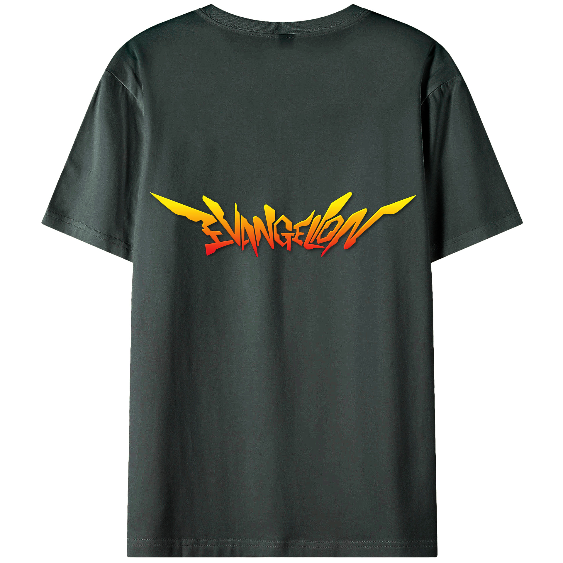 （画像用） EVA 新世紀エヴァンゲリオン 綿100％ メンズ半袖Tシャツ（バックプリント） 通気性